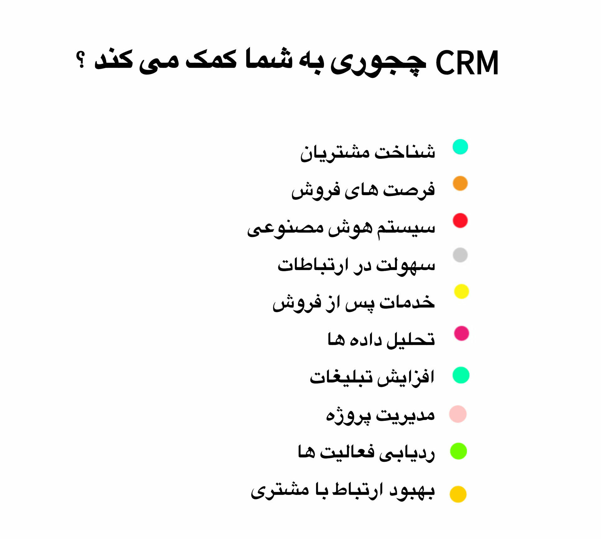CRM چجوری کمک میکند ؟